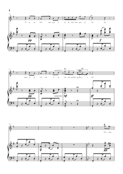 Bizet • Habanera from Carmen in G minor [Gm] | tenor sheet music with piano accompaniment image number null