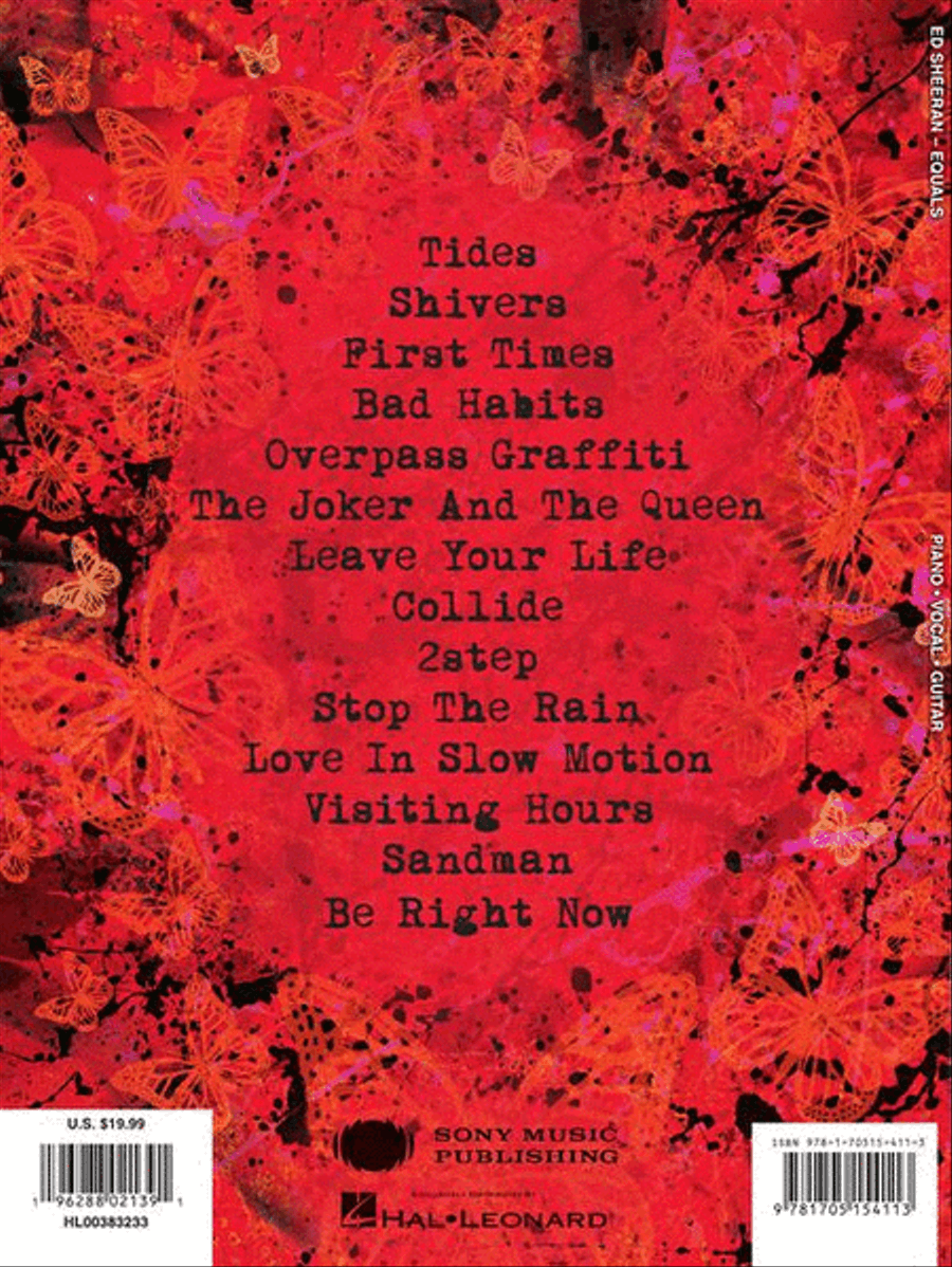Ed Sheeran – Equals Piano, Vocal, Guitar scores gallery preview page 7