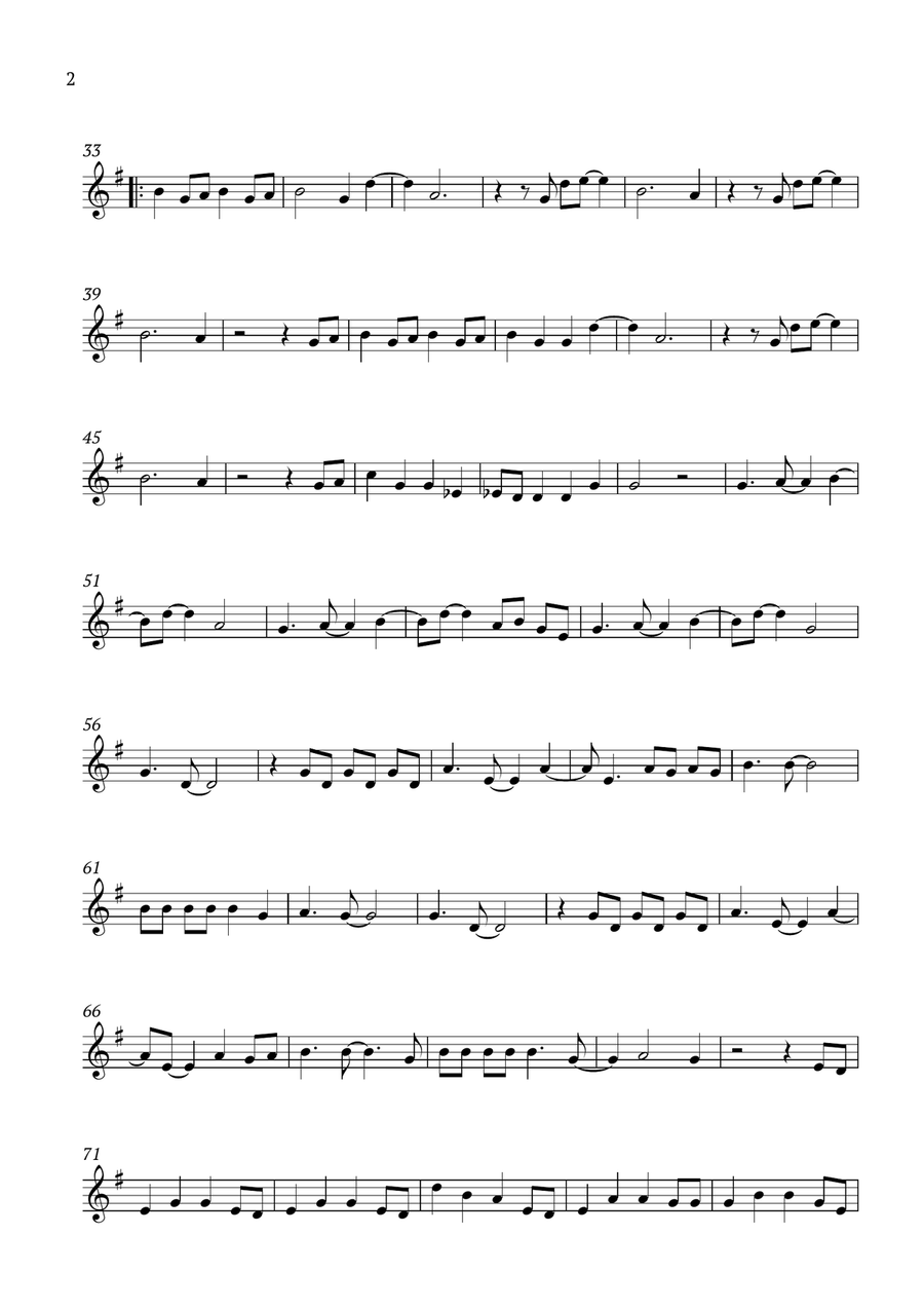 How Far I'll Go Oboe Solo scores gallery preview page 2