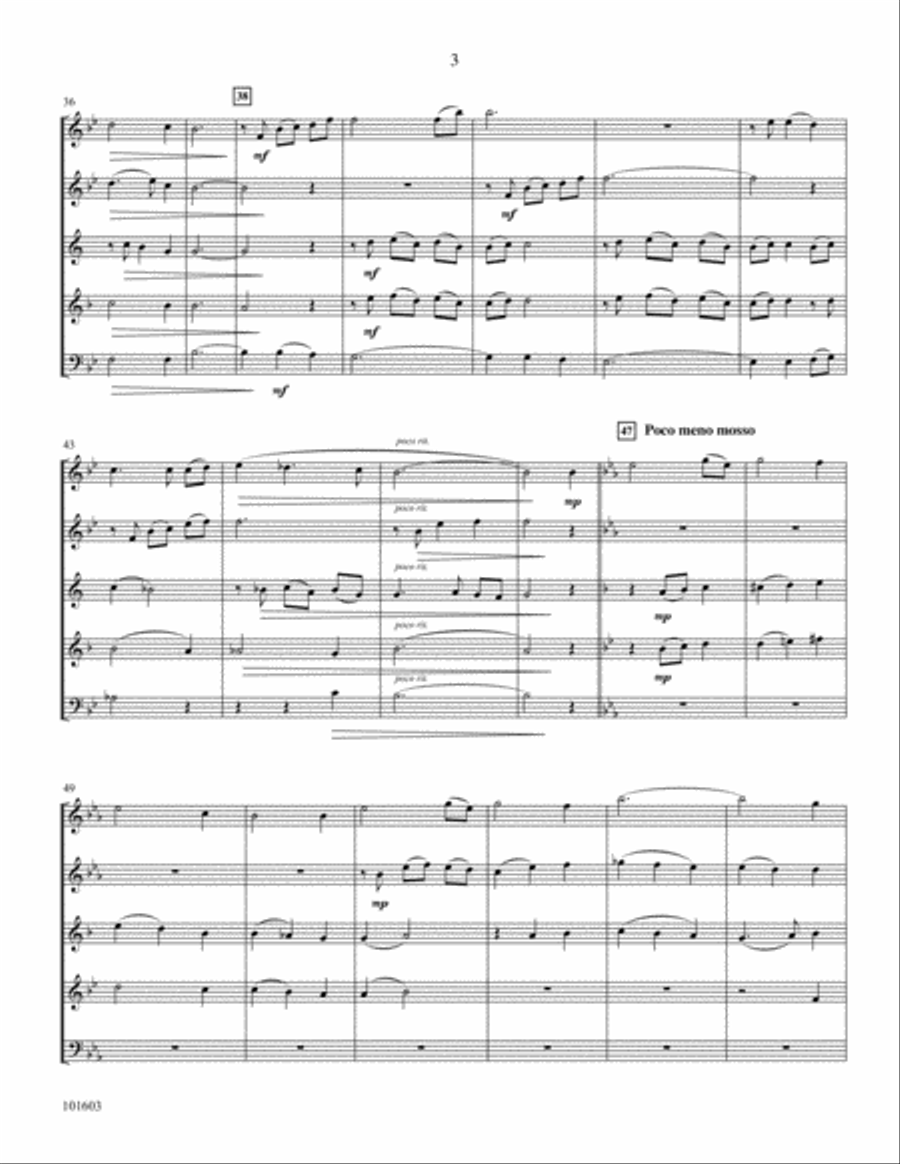 Amazing Grace Woodwind Quintet scores gallery preview page 3