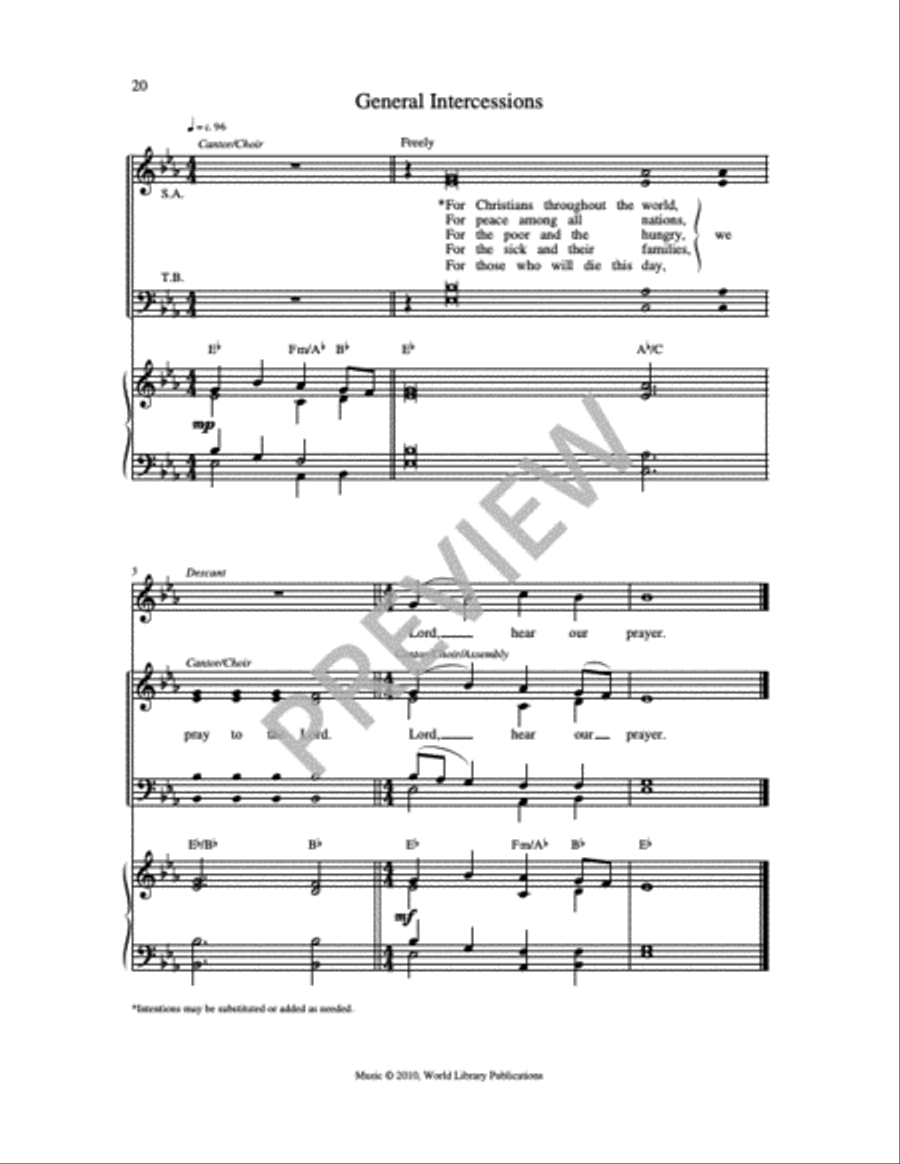 Mass of Wisdom - Choral Edition 4-Part scores gallery preview page 16