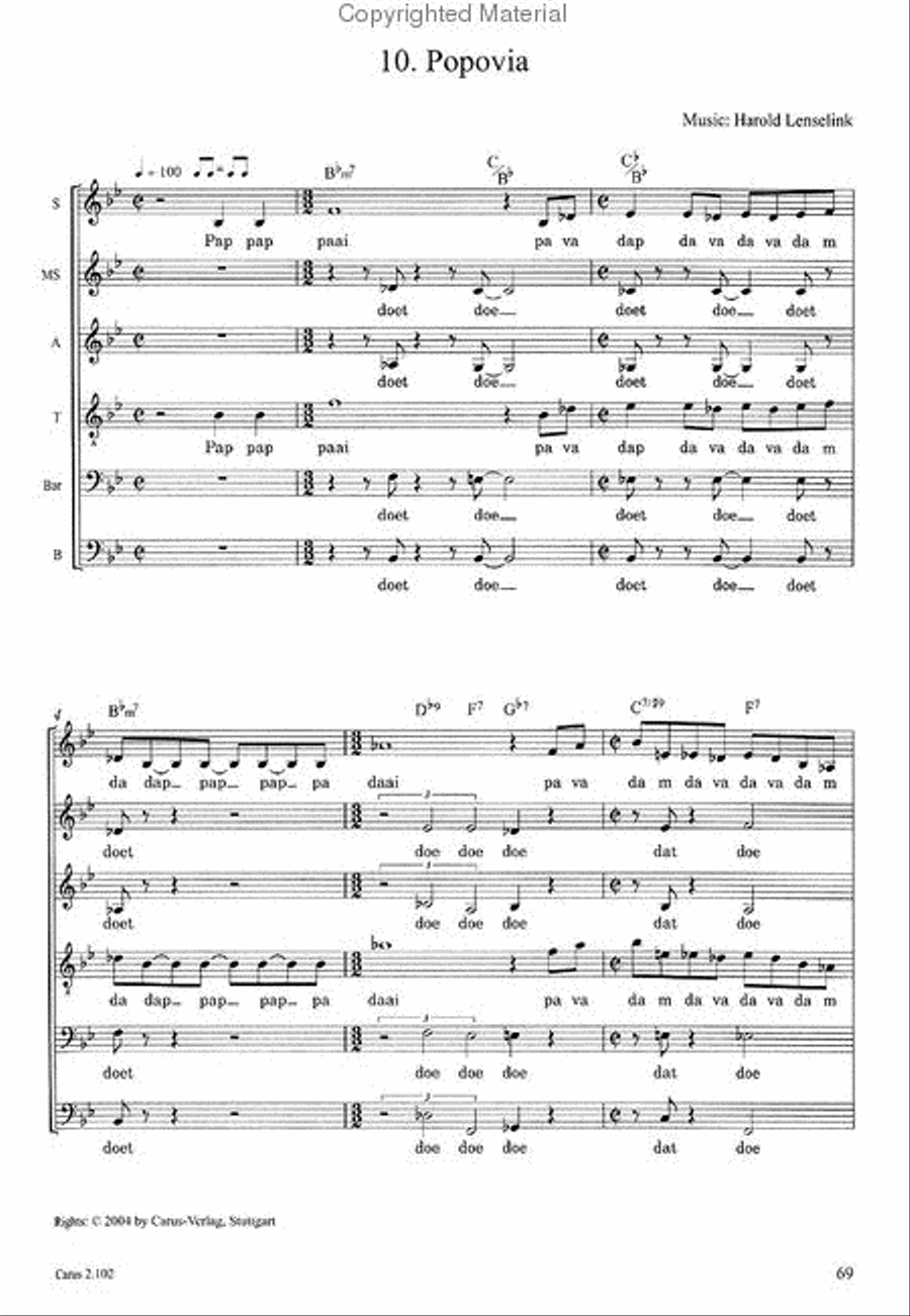 A Jazzy Dozen - Arrangements for Jazz and Pop Choir Choir scores gallery preview page 11