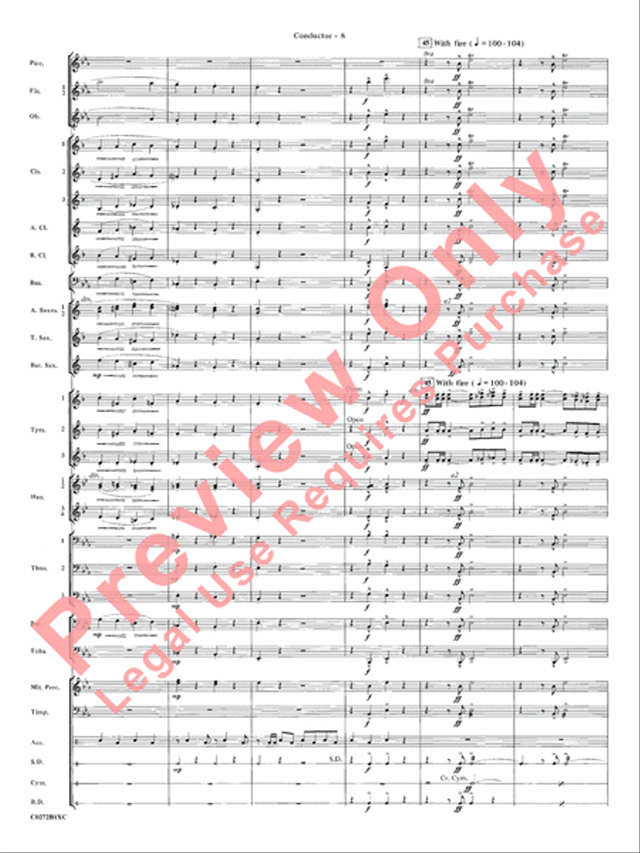 Leroy Anderson: A Legacy in Sound Concert Band scores gallery preview page 11