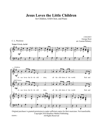 Book cover for Jesus Loves the Little Children