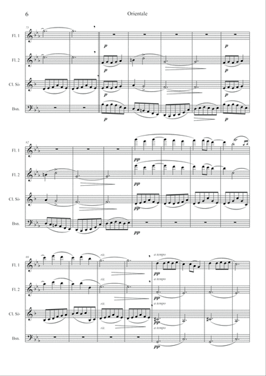 Orientale Woodwind Trio scores gallery preview page 6