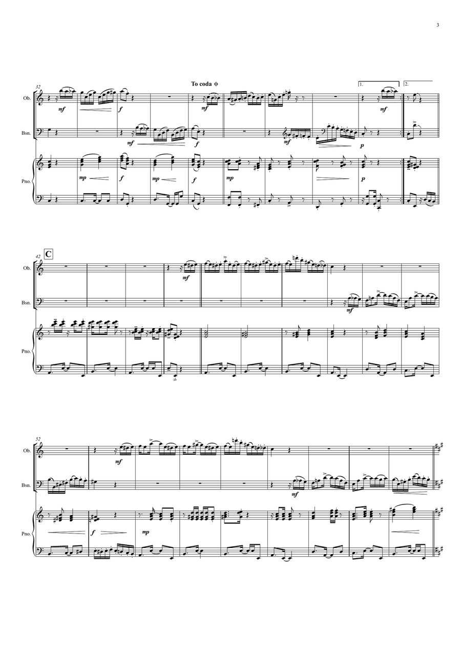 Tico Tico (tico Tico No Fuba) Woodwind Duet scores gallery preview page 3