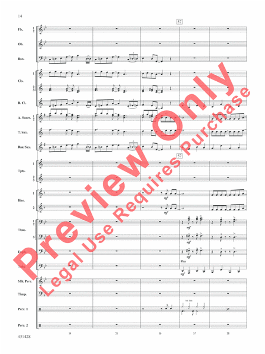 The Doors on Tour Concert Band scores gallery preview page 15