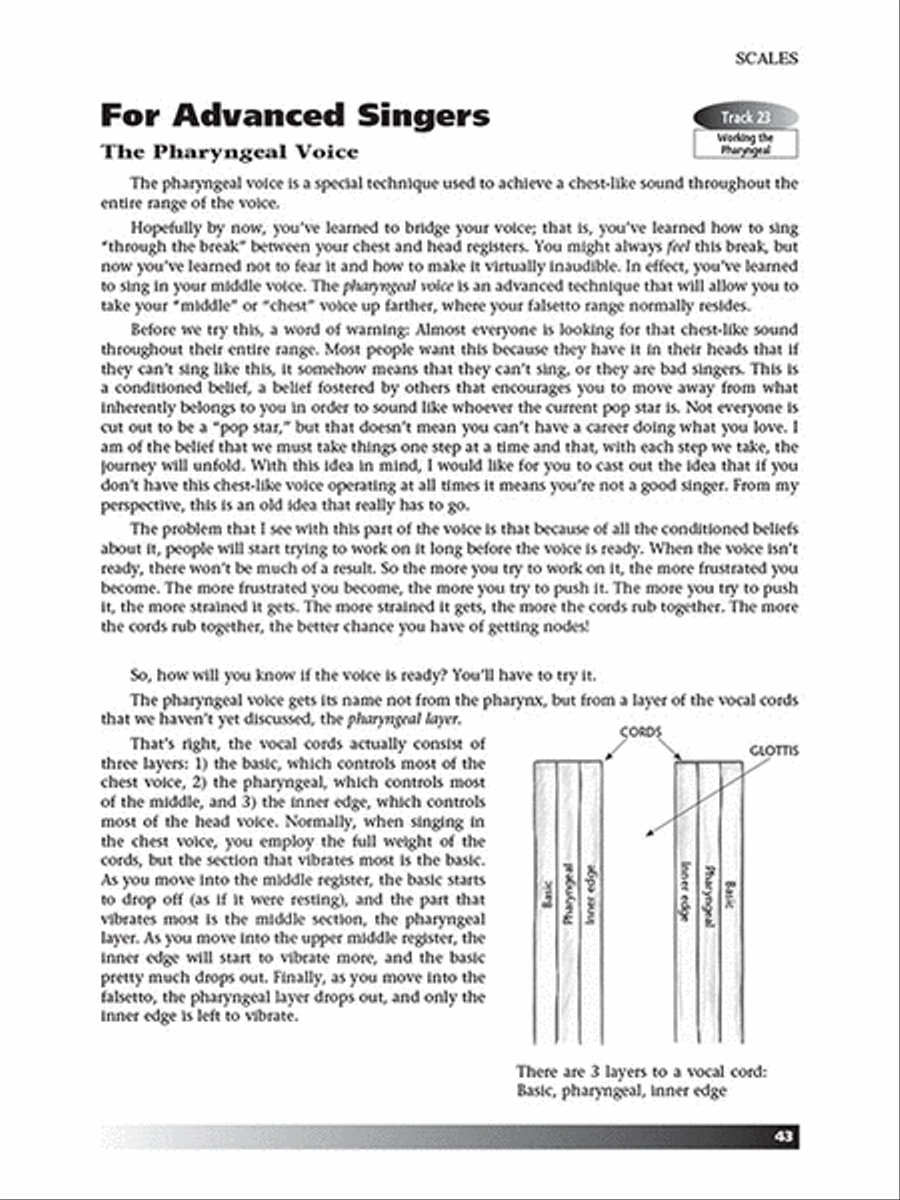 Vocal Technique - A Guide to Finding Your Real Voice Voice scores gallery preview page 6