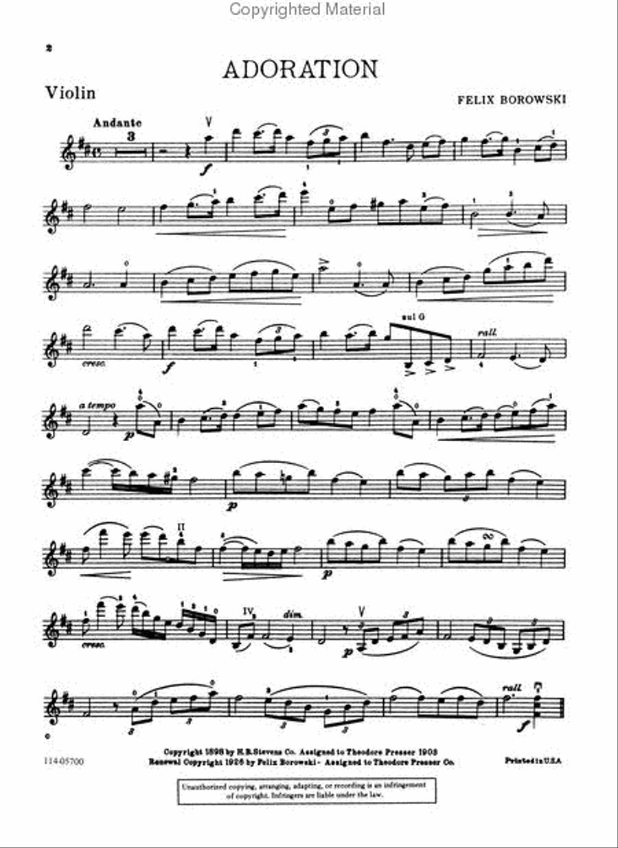 Adoration Chamber Music scores gallery preview page 2