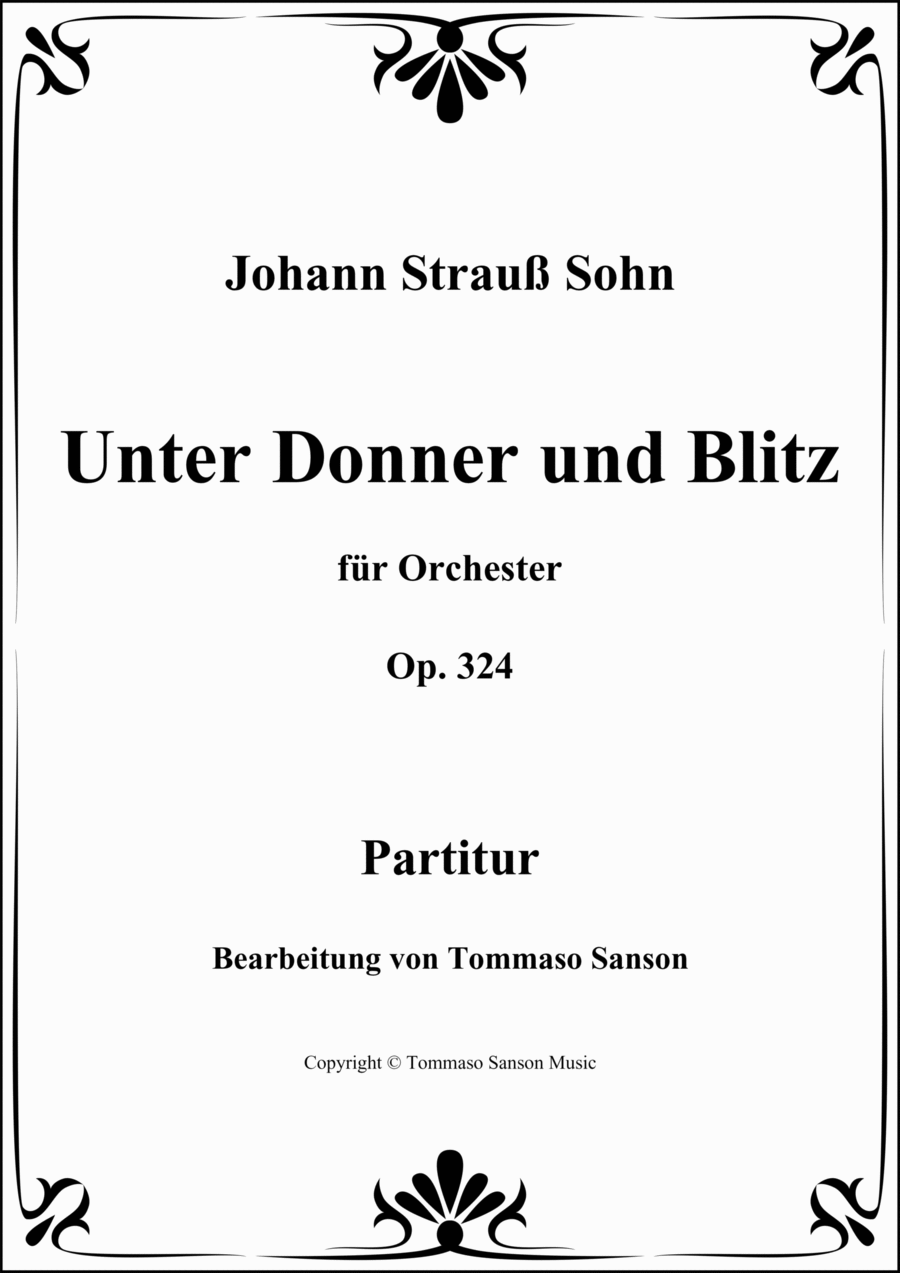 Book cover for Unter Donner und Blitz - Op. 324