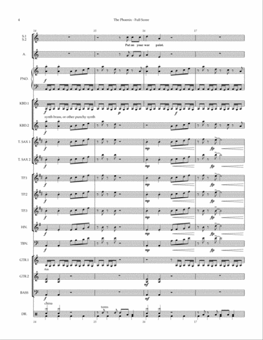 The Phoenix Large Ensemble scores gallery preview page 4
