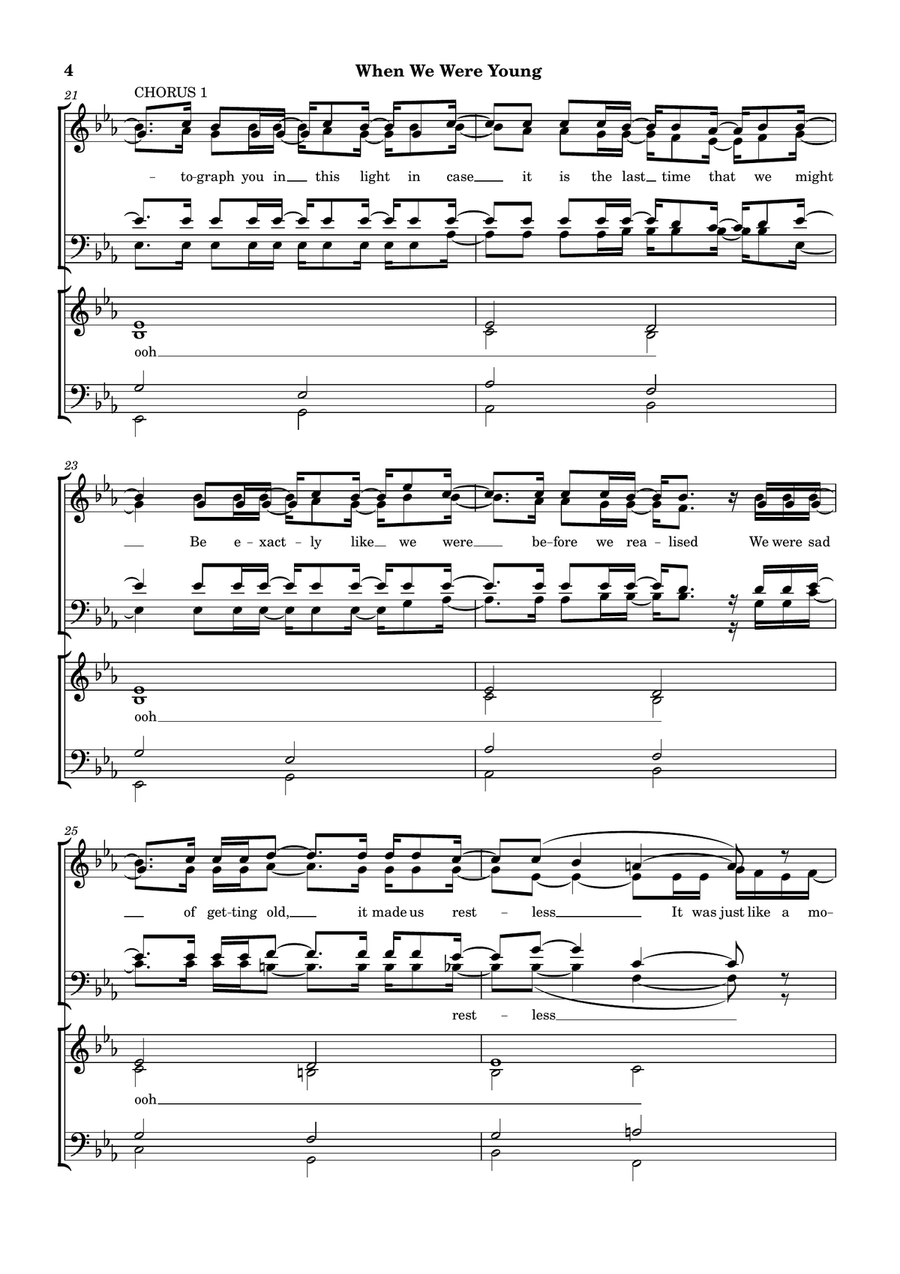 When We Were Young When We Were Young 4-Part scores gallery preview page 4
