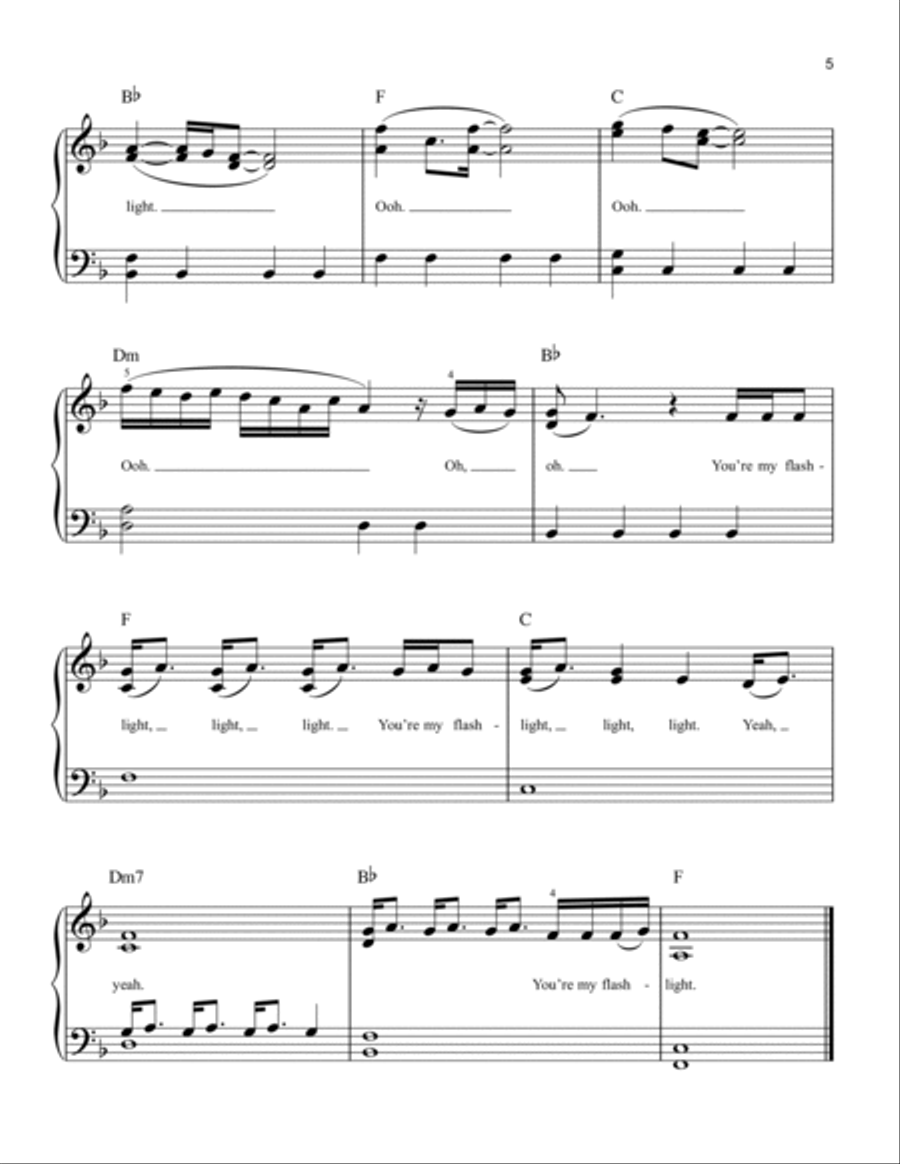 Flashlight A Cappella scores gallery preview page 5