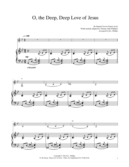 Violin Solos for Lent and Easter - 9 Hymns Arranged for Solo Violin with Piano Accompaniment image number null