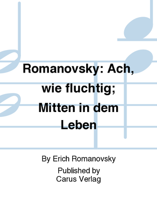 Book cover for Romanovsky: Ach, wie fluchtig; Mitten in dem Leben