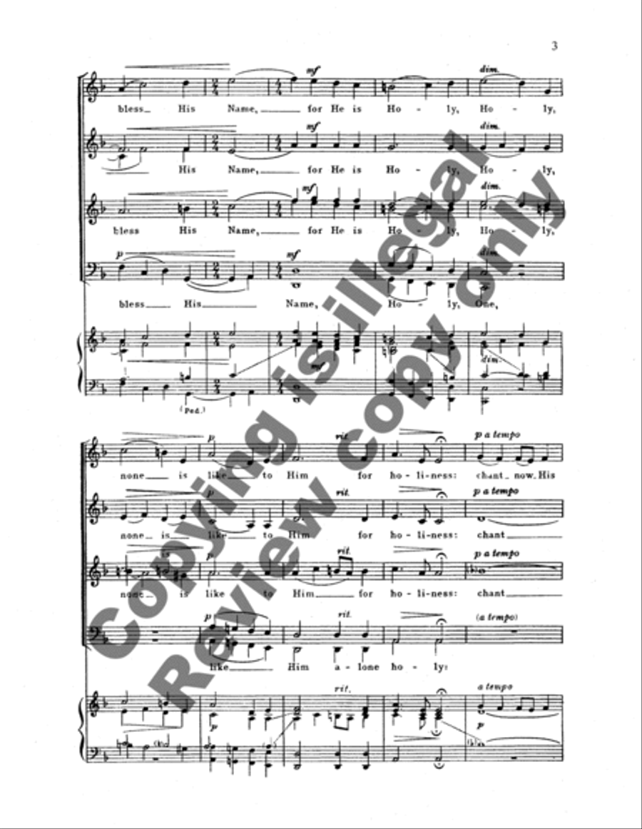 Adore Almighty God (Cherubim Song) Divisi scores gallery preview page 8