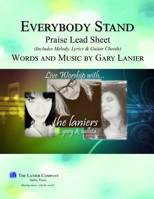 EVERYBODY STAND, Praise Lead Sheet (Includes Melody, Lyrics & Chords)