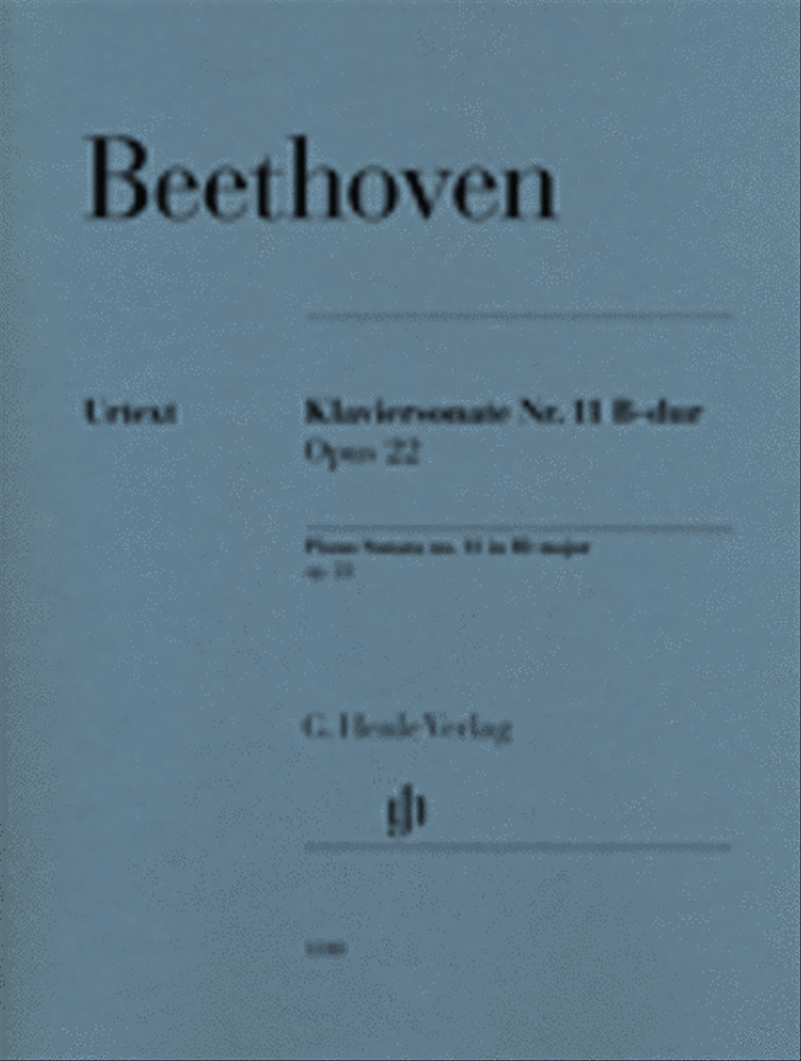 Piano Sonata No. 11 in B-flat Major, Op. 22 Piano Solo scores gallery preview page 1