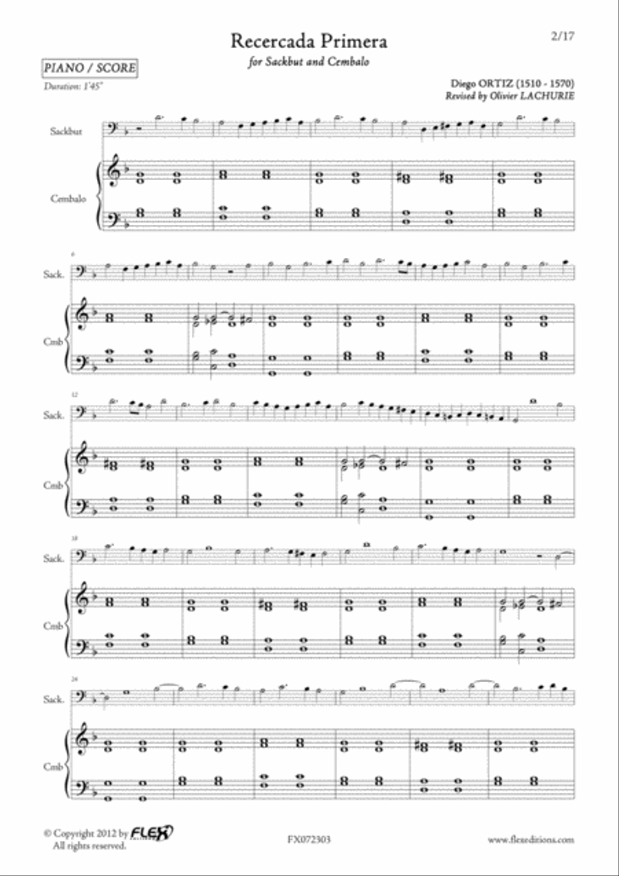 8 Recercadas Cembalo scores gallery preview page 2