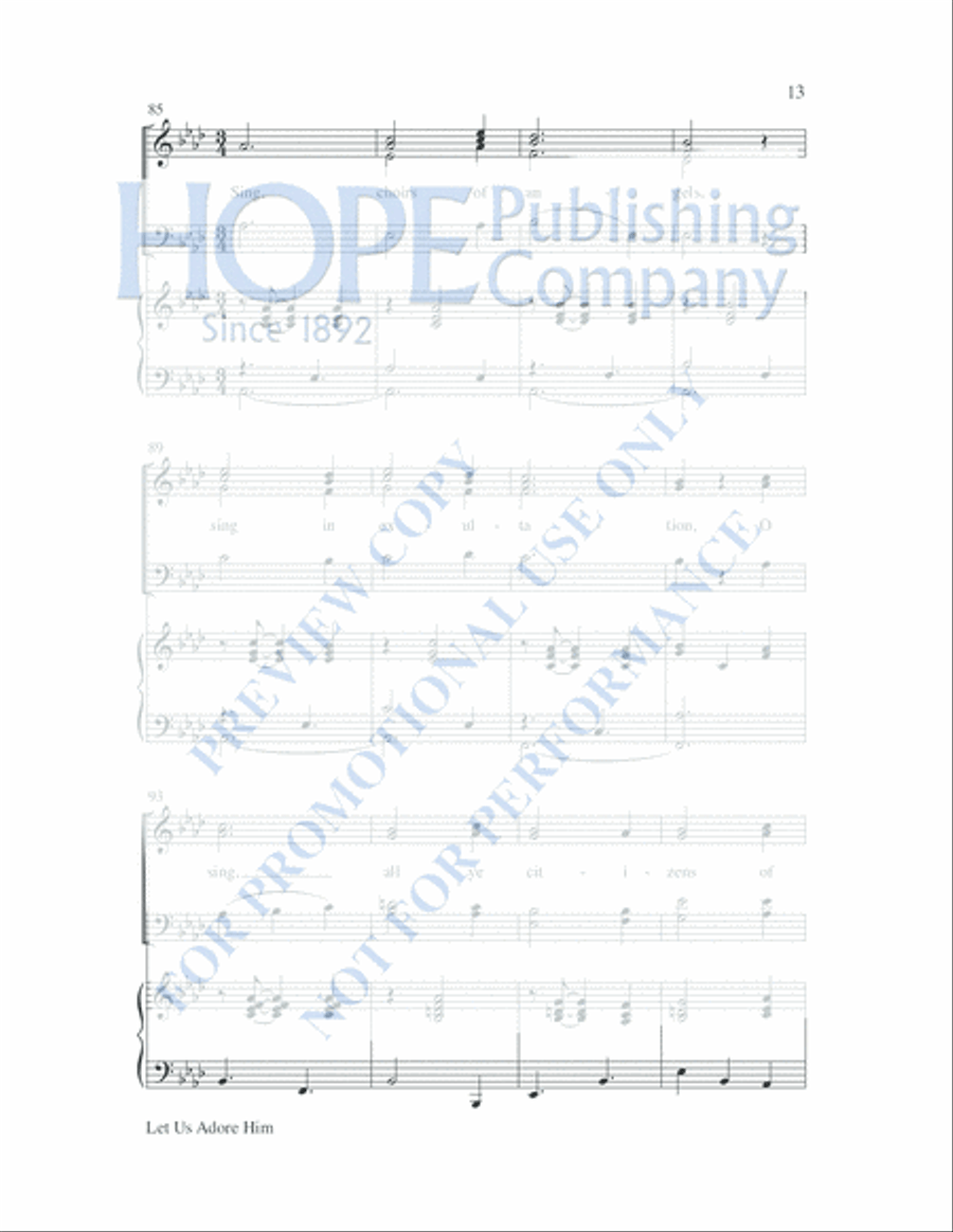 Peace 4-Part scores gallery preview page 20