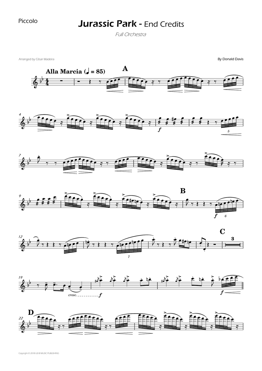 Jurassic Park Iii (end Credits) Large Ensemble scores gallery preview page 4