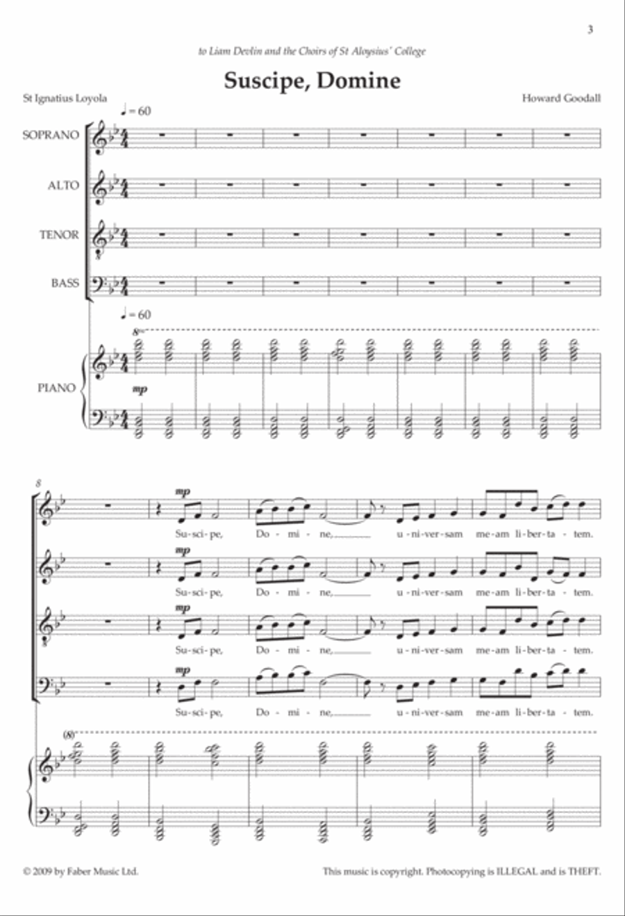 Suscipe, Domine 4-Part scores gallery preview page 3