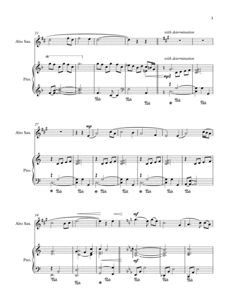 Amazing Grace (alto saxophone solo and piano) - Score & parts image number null