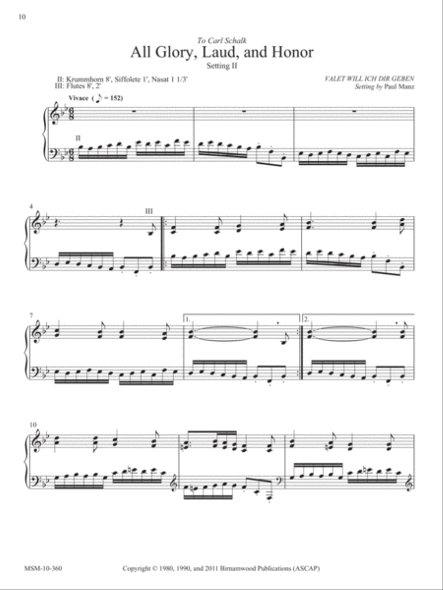 Ten Chorale Improvisations, Set 10 Organ scores gallery preview page 5