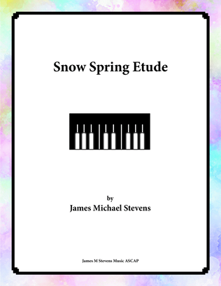 Book cover for Snow Spring Etude - Piano Solo