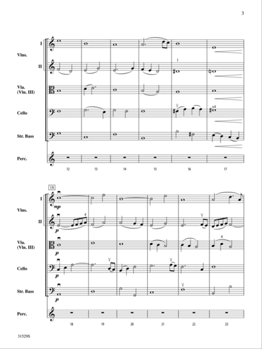 Ave Maria (score only) Ave Maria (score only) String Orchestra scores gallery preview page 3