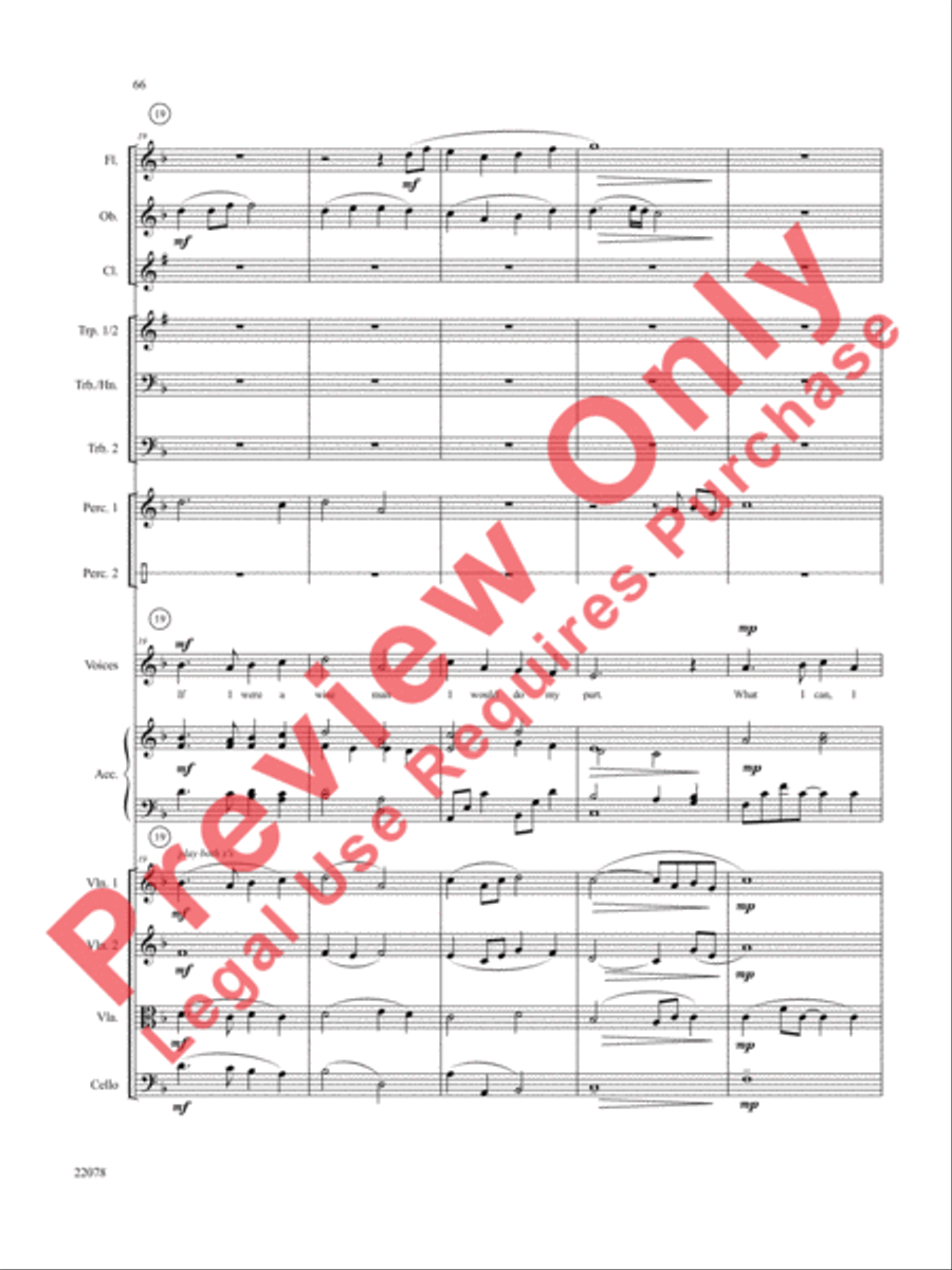 A Christmas Carol (Instrumental Parts) Choir scores gallery preview page 67