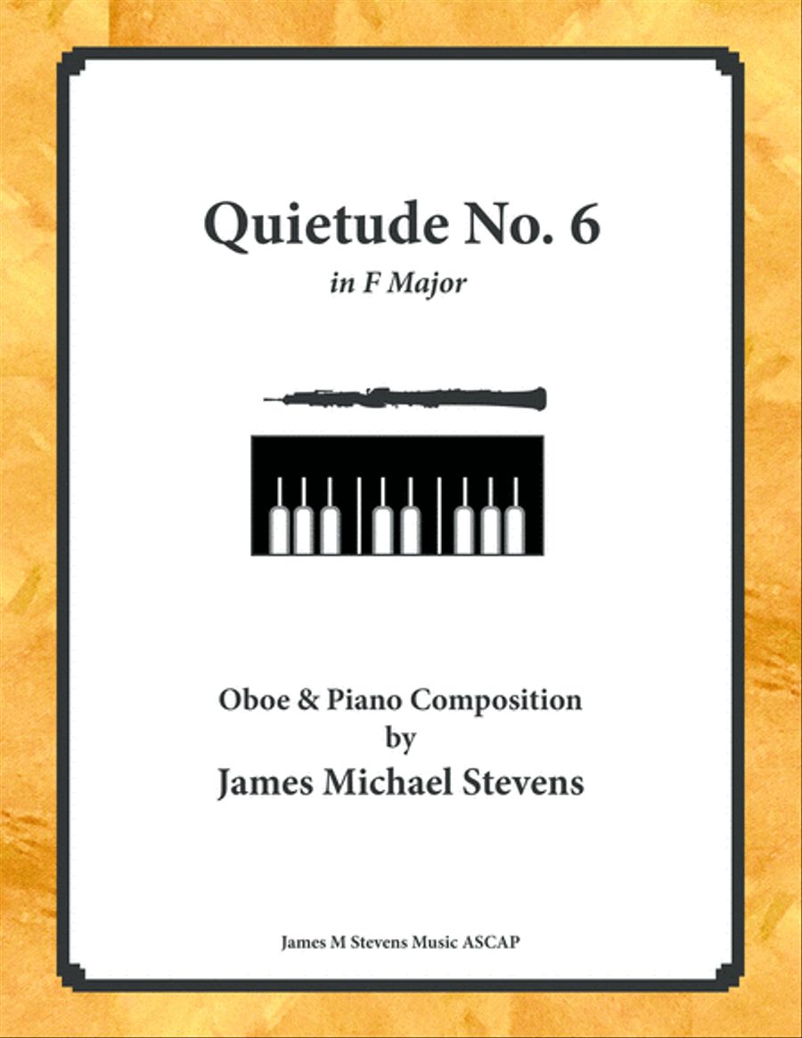 Quietude No. 6 - Oboe & Piano Piano scores gallery preview page 1