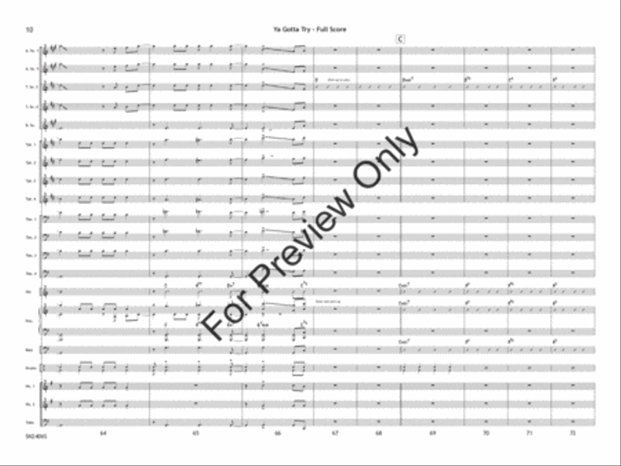Ya Gotta Try Jazz Ensemble scores gallery preview page 11