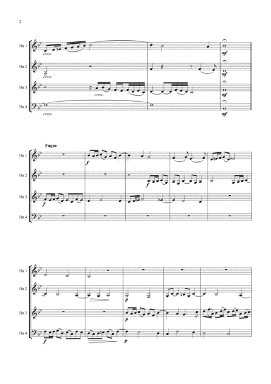 The Music of Pachelbel Book I Brass Ensemble scores gallery preview page 2