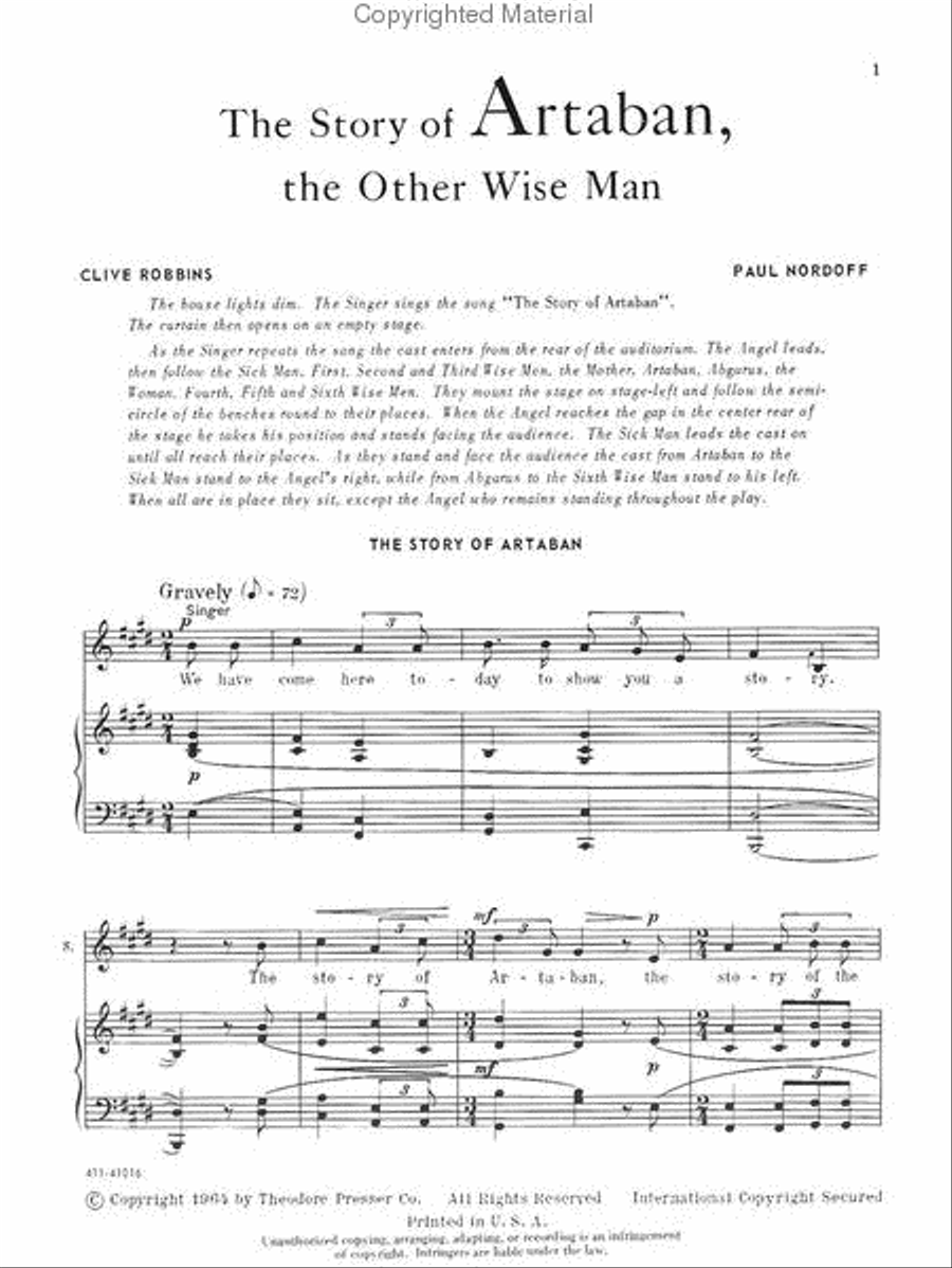 The Story Of Artaban, The Wise Man Chamber Music scores gallery preview page 2