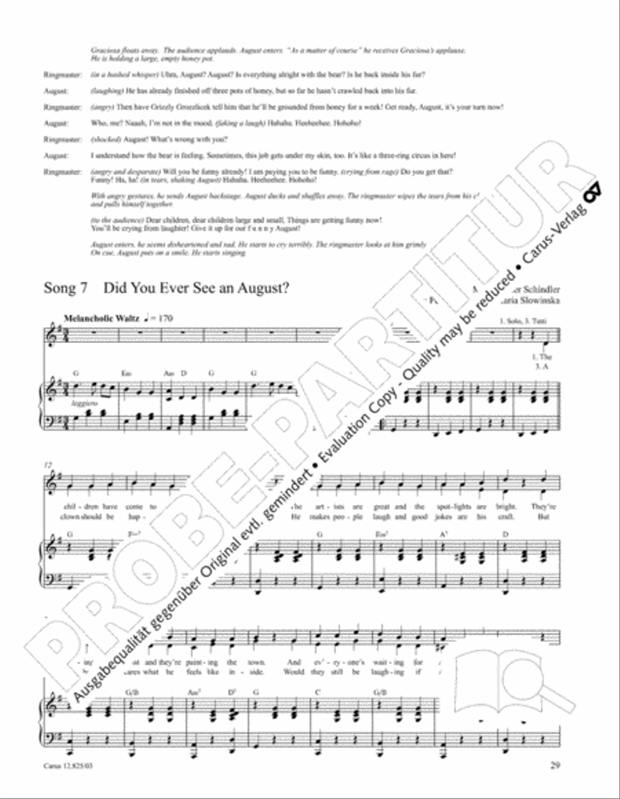 Circus Allegro Circus Allegro Choir scores gallery preview page 30