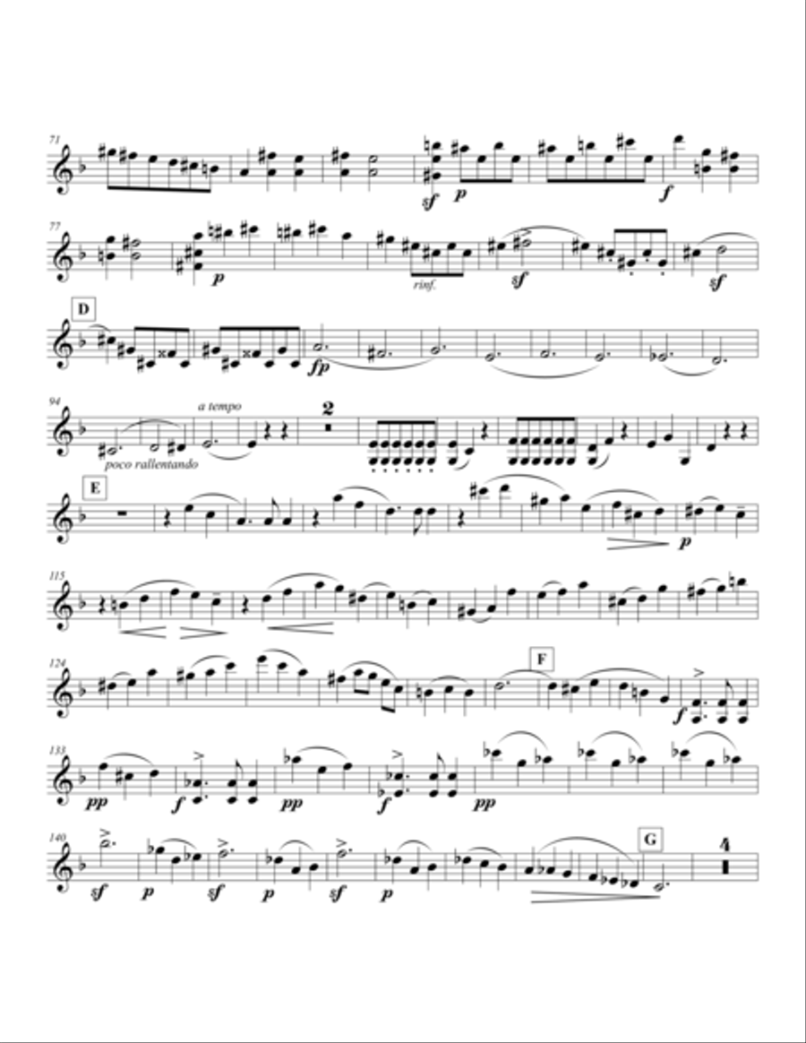 BAZZINI, Antonio -- String Quartet #6, F Major String Quartet scores gallery preview page 3