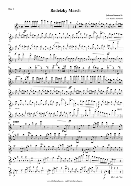 Radetzky March - for Flute Choir image number null