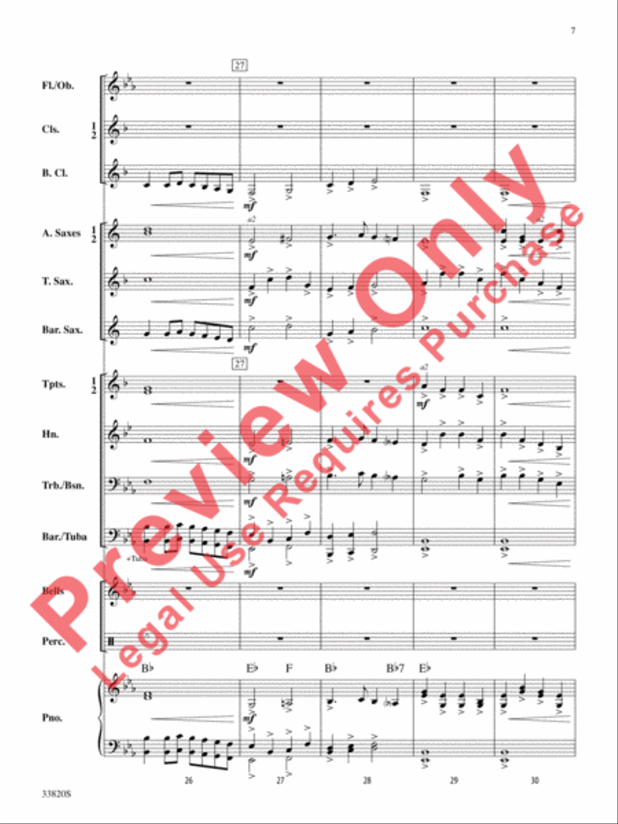 The Prince of Denmark's March Concert Band scores gallery preview page 8