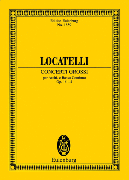 Concerti Grossi Op. 1, Nos. 1-4