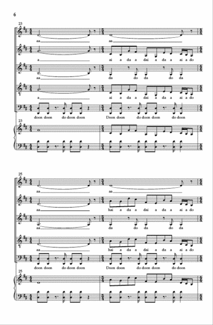 Gota Gota SSAATB scores gallery preview page 5