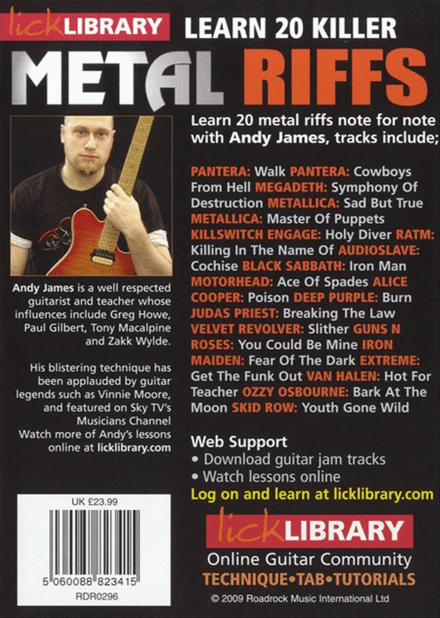 Learn 20 Killer Metal Riffs Electric Guitar scores gallery preview page 2