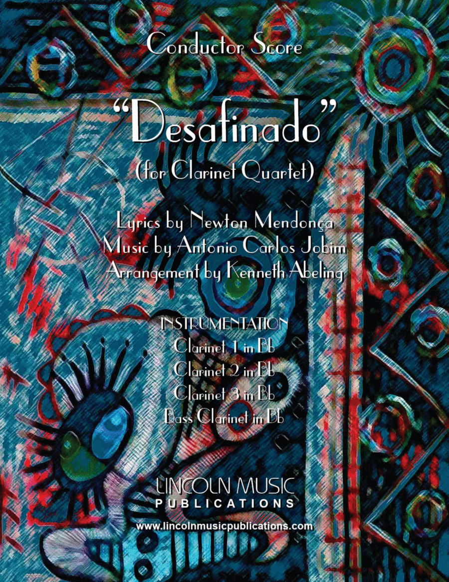 Desafinado Clarinet Quartet scores gallery preview page 1