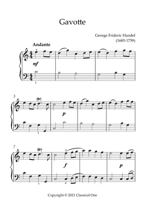 Book cover for Handel - Gavotte(With Note name)