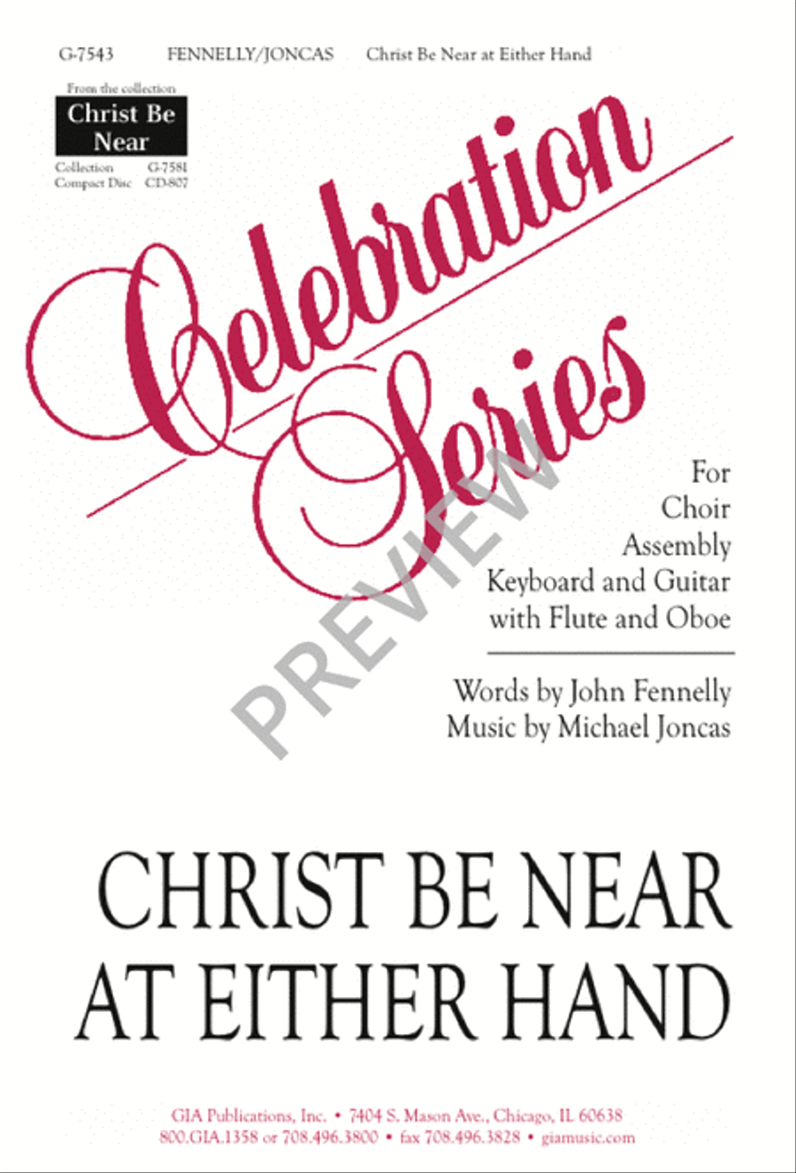 Christ Be Near at Either Hand 3-Part scores gallery preview page 1