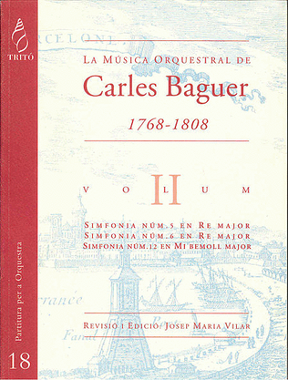 La Música Orquestral de Carles Baguer, II