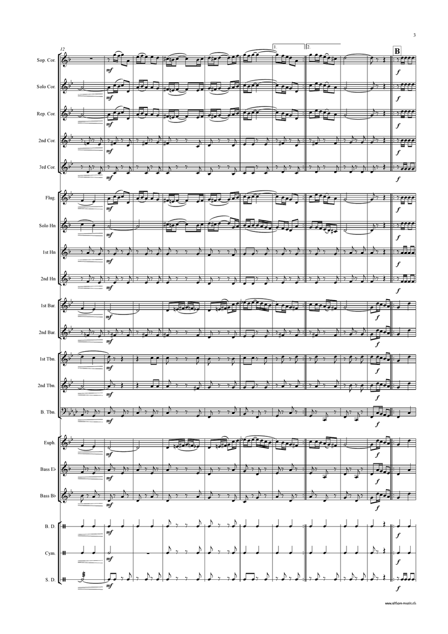 An der Leng - March Brass Band scores gallery preview page 4