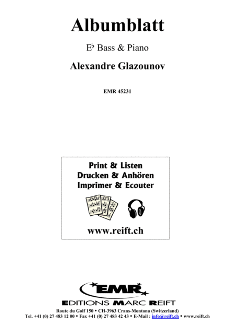 Albumblatt Voice Solo scores gallery preview page 2