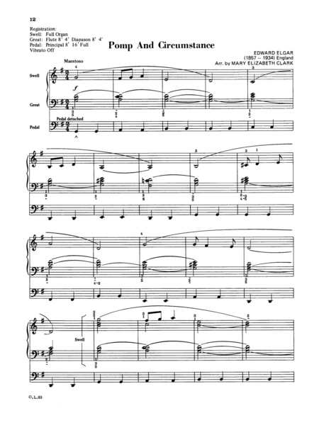 Organ Repertoire, Level 6