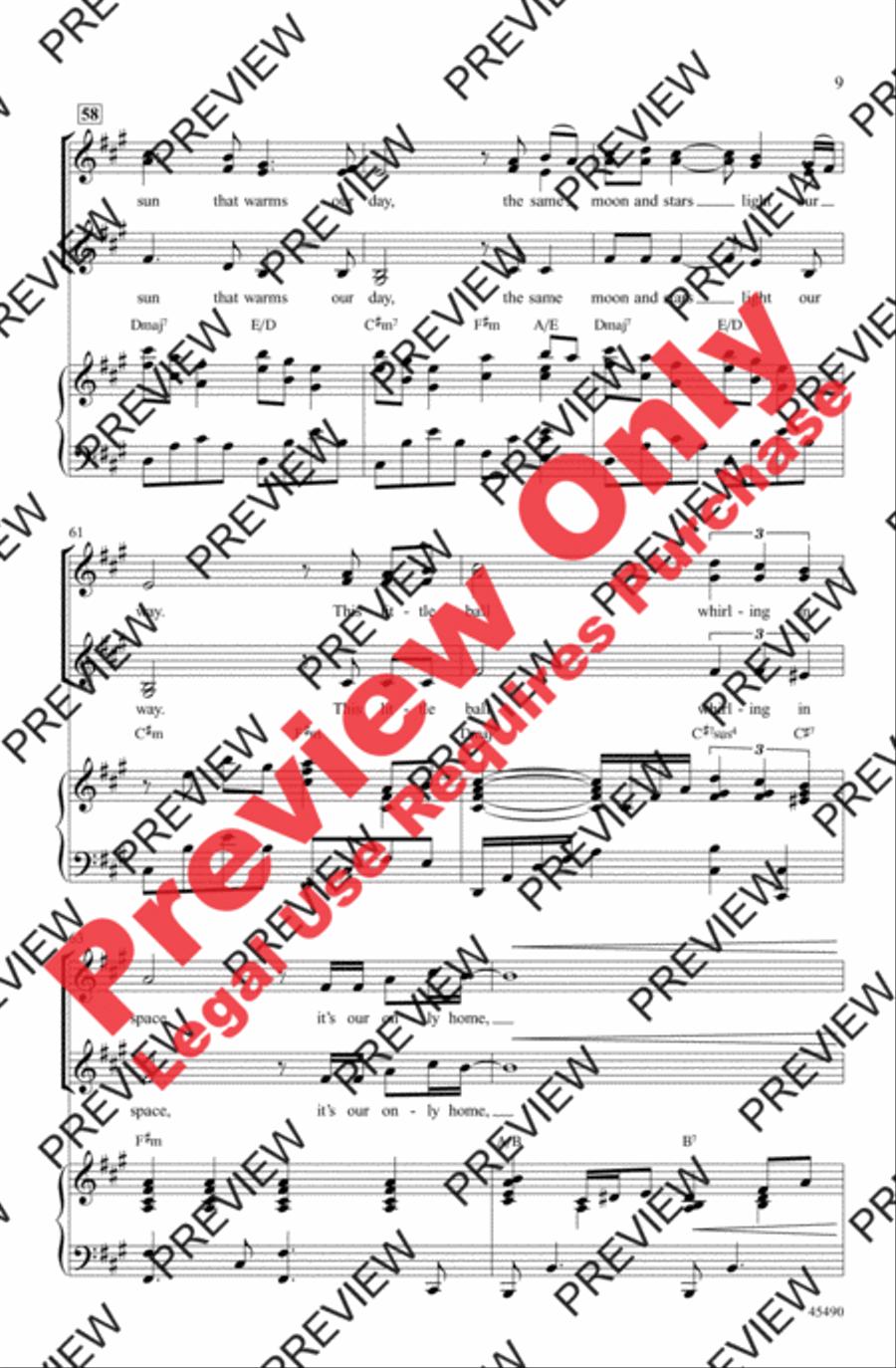 One Song Women's Choir scores gallery preview page 9